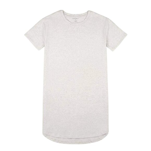 𝅺Tradlands Baja Dress Neutral Minimalist Indie Womens M Slouchy Oatmeal Cotton - Picture 6 of 9